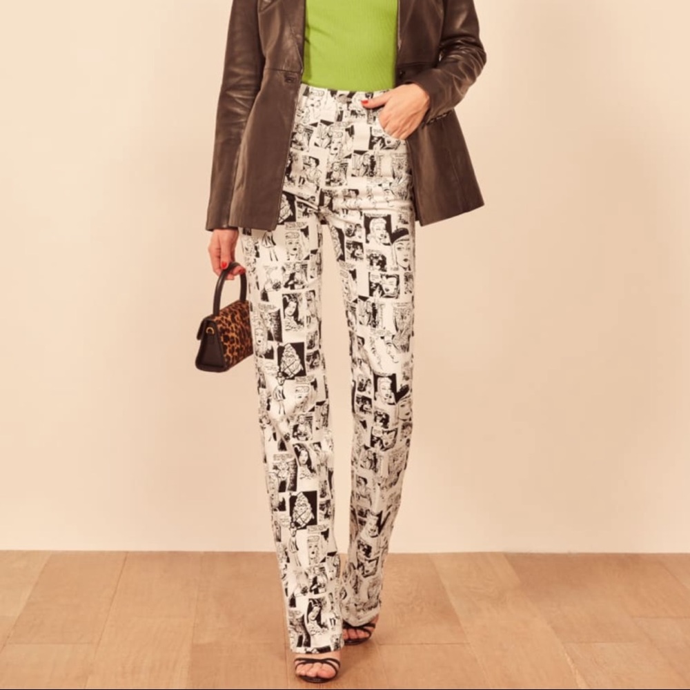 Reformation Newsprint Jean